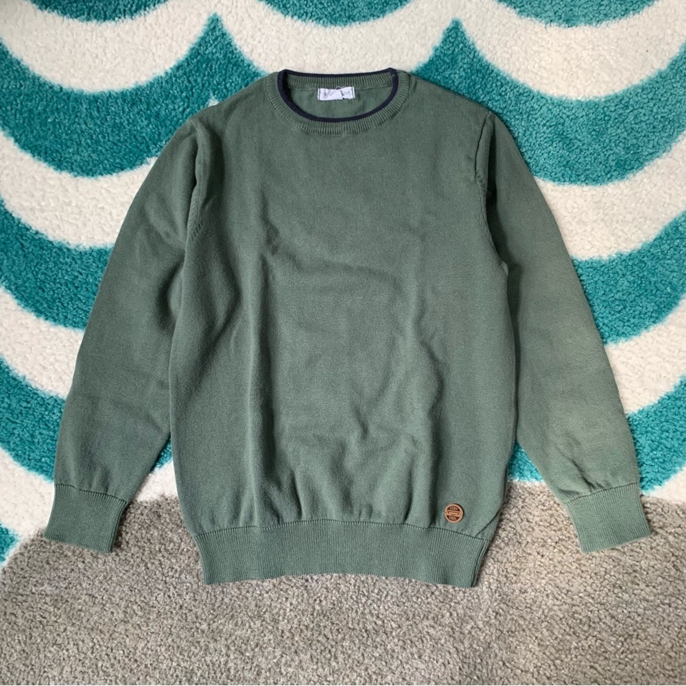 Vertbaudet Longsleeve Fine Knit Sweater (Sage) Size 128/8Y (fits size 6/7)